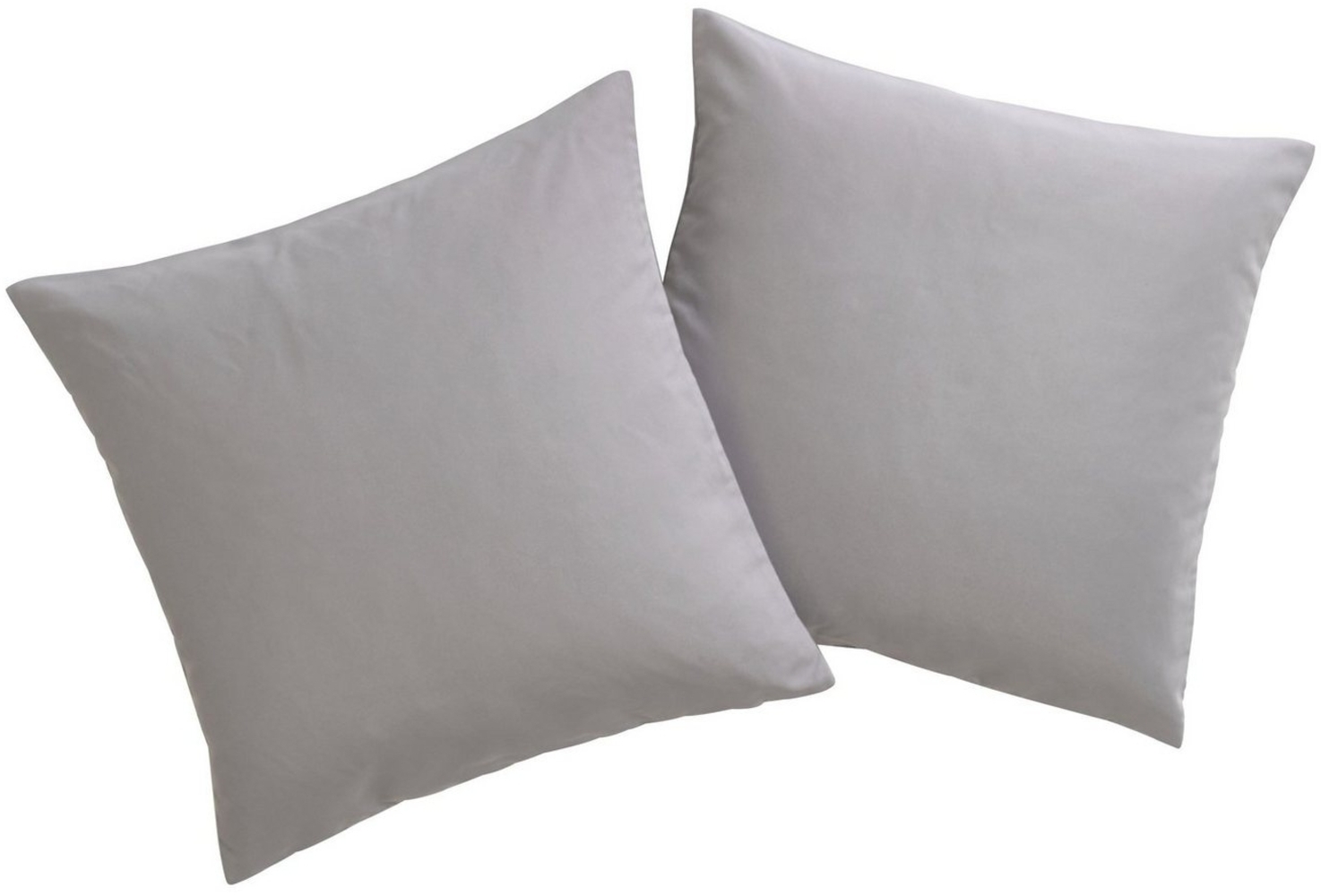 my home Dekokissen Raja, einfarbig, Kissenhüllen ohne Füllung, 40 x 40 cm, 2er-Set, Mikrofaser Bild 1