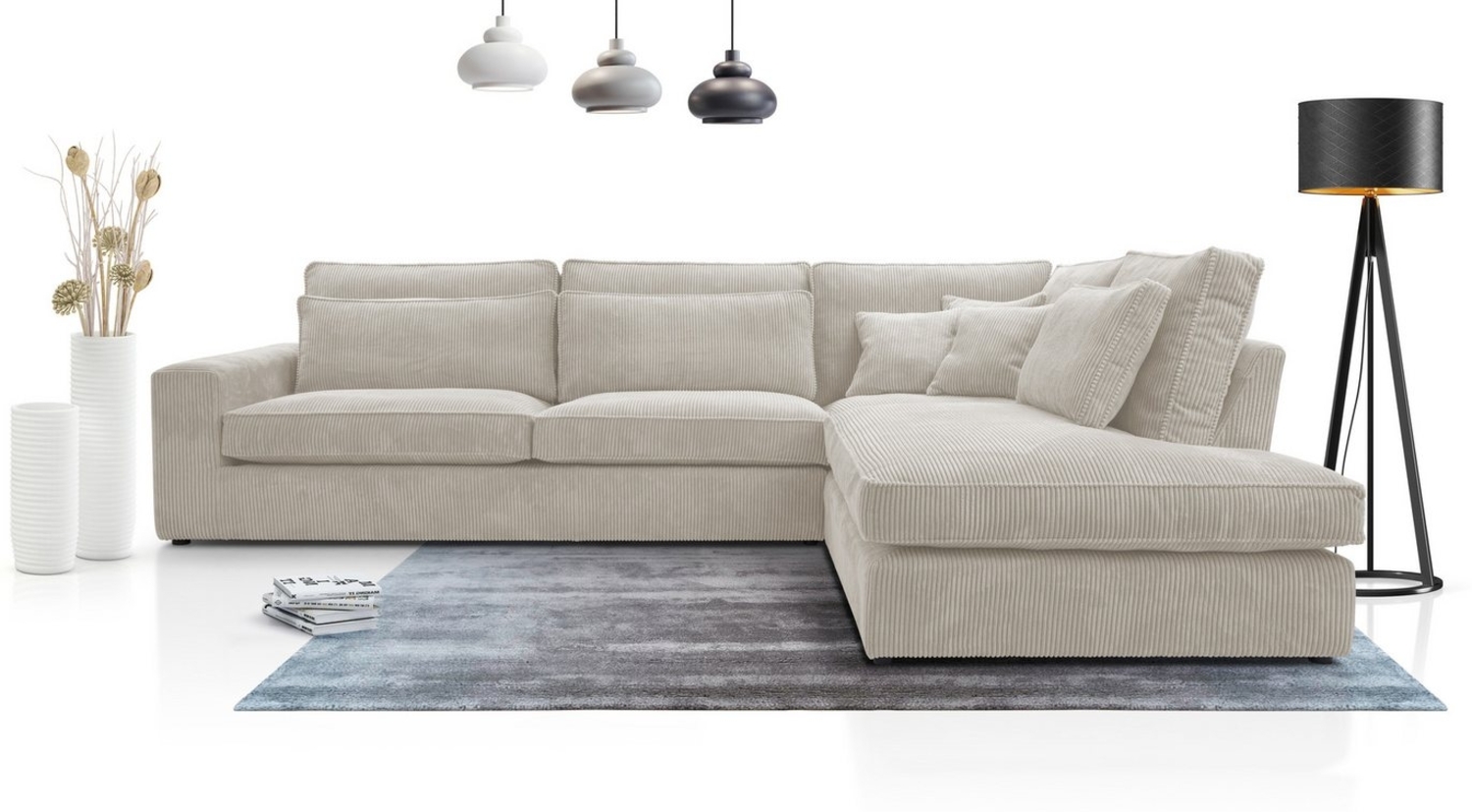 AN-MOEBEL4U Ecksofa COMFORTO MINI CORD 280 x 224 cm, Sofa Bild 1