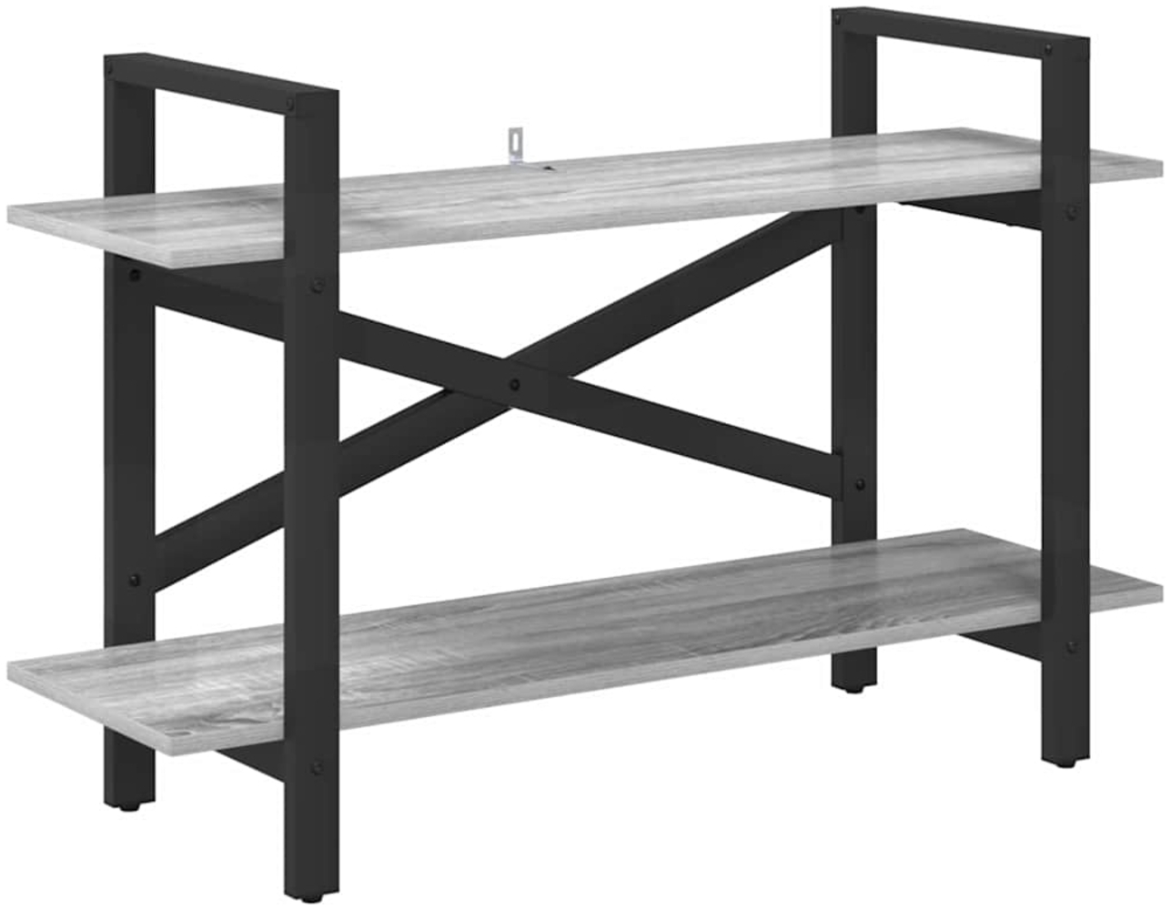 vidaXL Bücherregal Graues Sonoma 100 x 33,5 x 64 cm Holzwerkstoff 883955 Bild 1