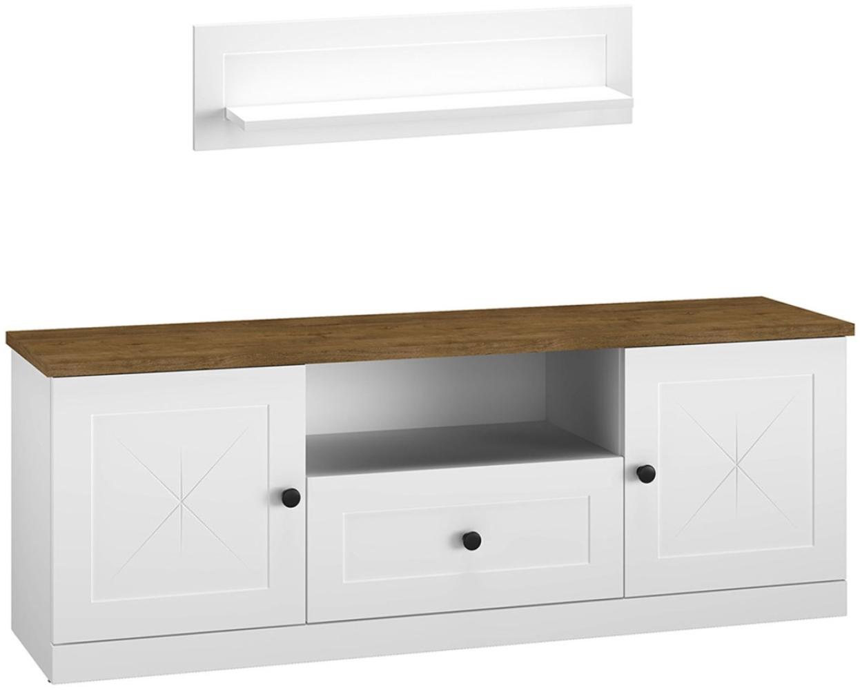 Küchenschrank Hängeschrank 60cm Korpus- & lackierte Frontfarbe wählbar (RI-W8B/60-AV) Bild 1