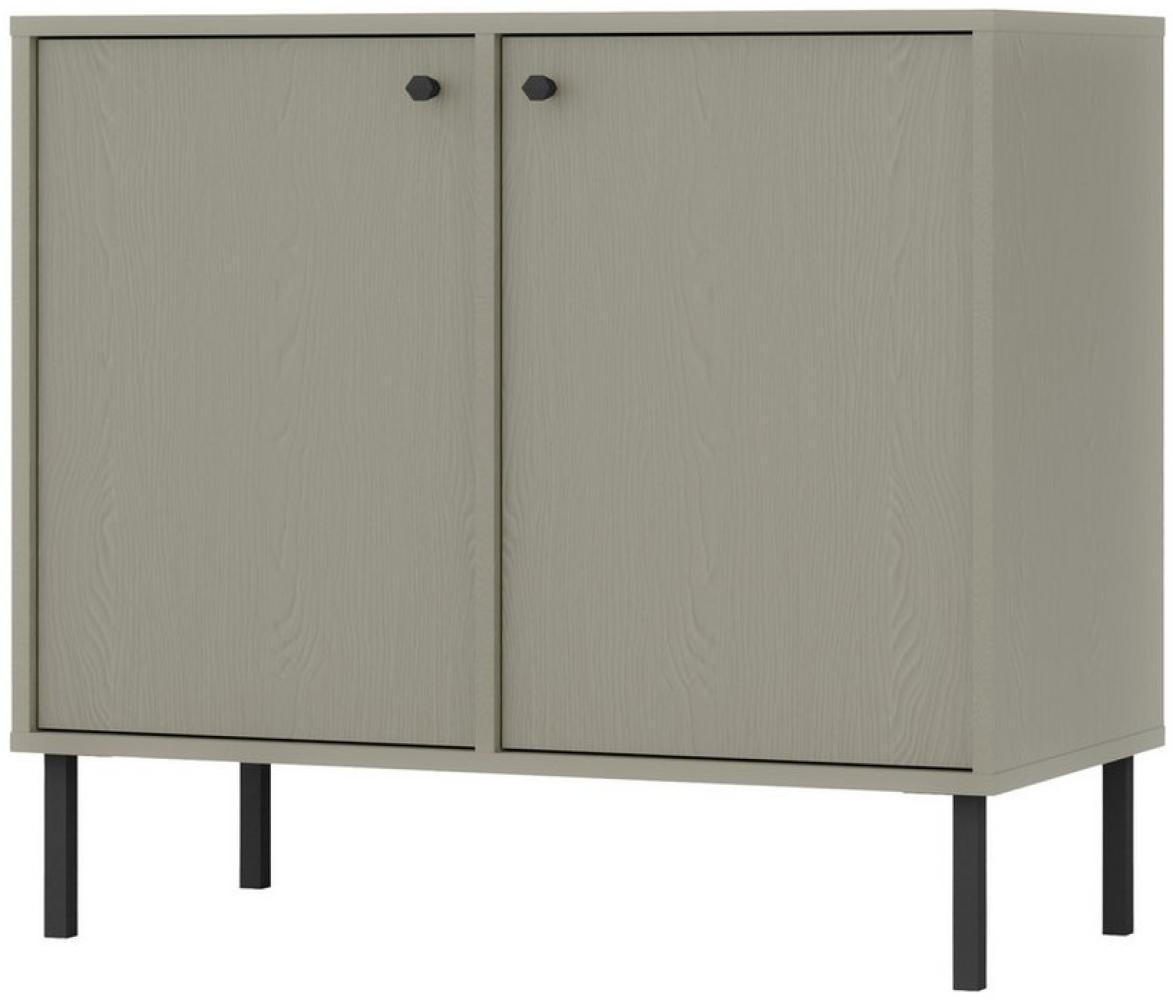 Furnix Sideboard Tonkin 812 dekorative Kommode-Schrank mit zwei Türen Metallelemente, Breite 83,6 cm, moderne Farben & Metallelemente, Blickfang Bild 1