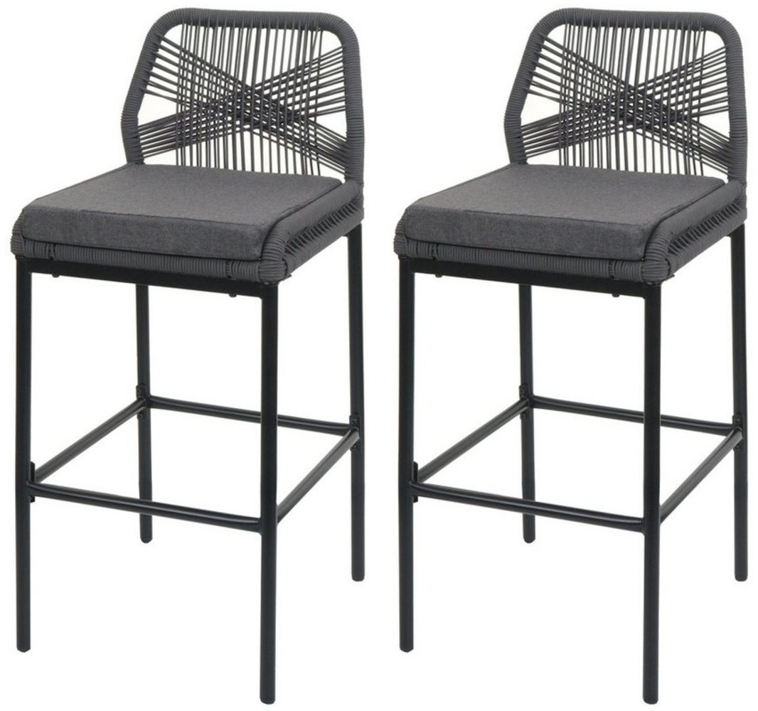 MCW Barhocker MCW-O21-M (2 St), Inkl. Sitzkissen, Stoffqualität 180 g/m, Verstellbare Fußbodenschoner Bild 1