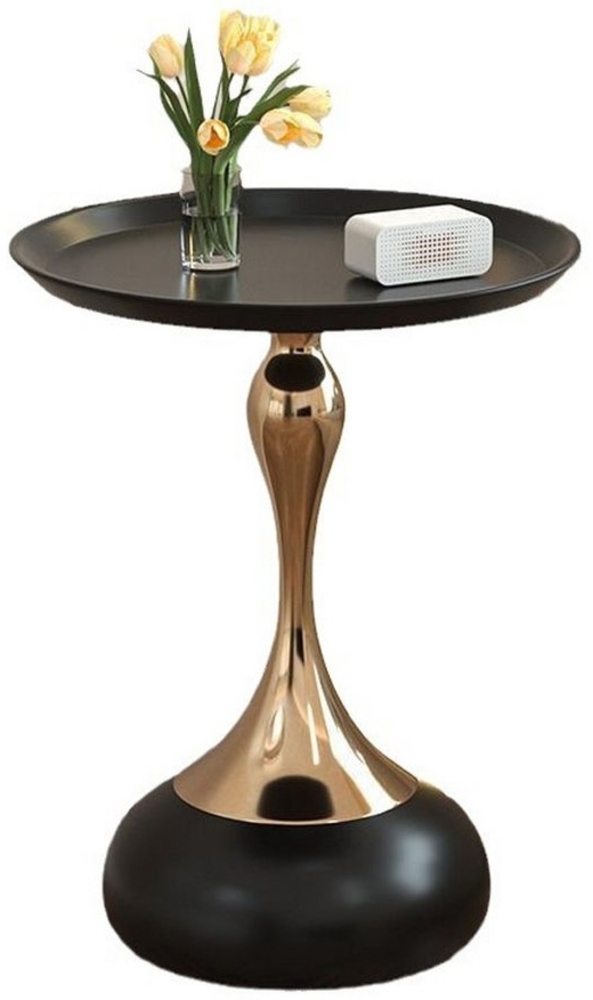 NUODWELL Beistelltisch Runder Beistelltisch, Marmor-Nachttisch moder Couchtisch Getränketisch Bild 1