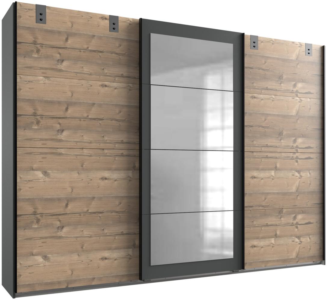 Kleiderschrank >Malmö< (B/H/T: 270x210x65 cm) in Graphit - 270x210x65cm (BxHxT) Bild 1