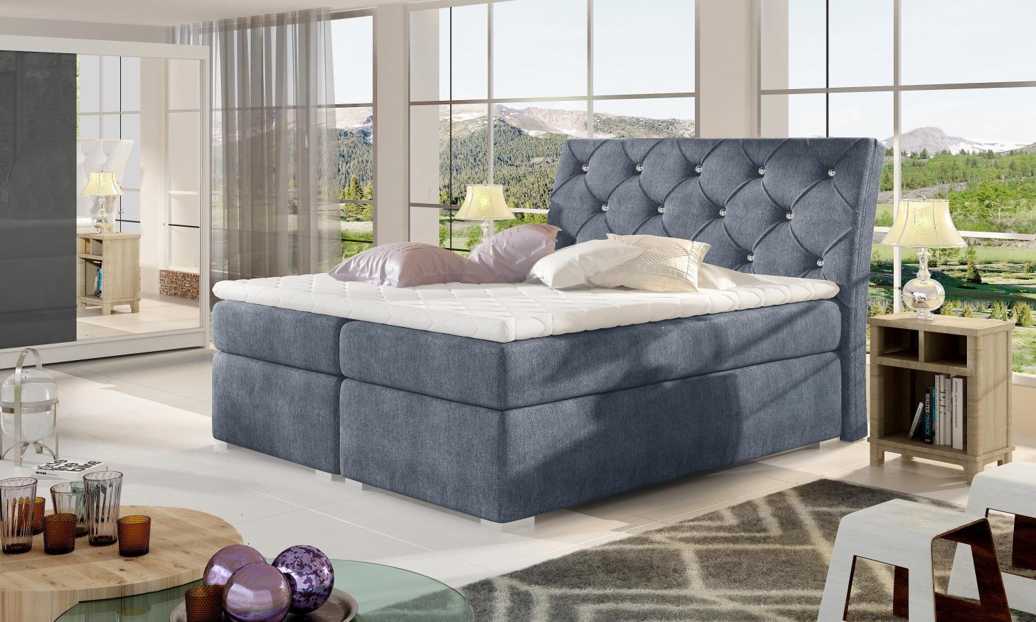 Wohnideebilder Balvin 180X200 Blau Boxspringbett Bln_09_1.8 Bild 1