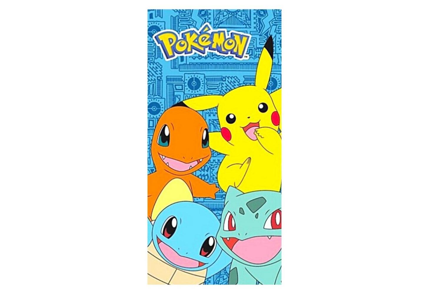 POKÉMON Badetuch, Baumwolle, Kinder Strandtuch 70 x 140 cm Bild 1