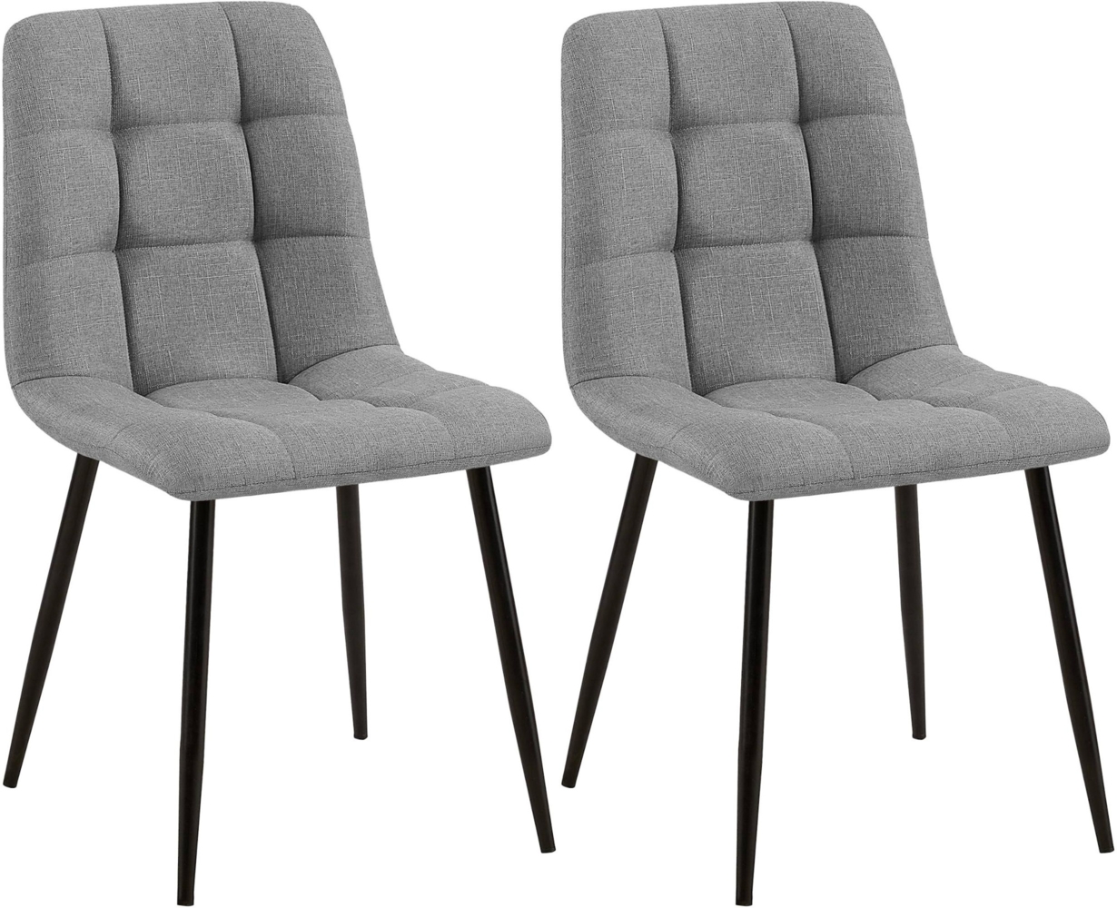 Esszimmerstuhl Tilde 2 Esszimmerstühle grau Stoff Bild 1