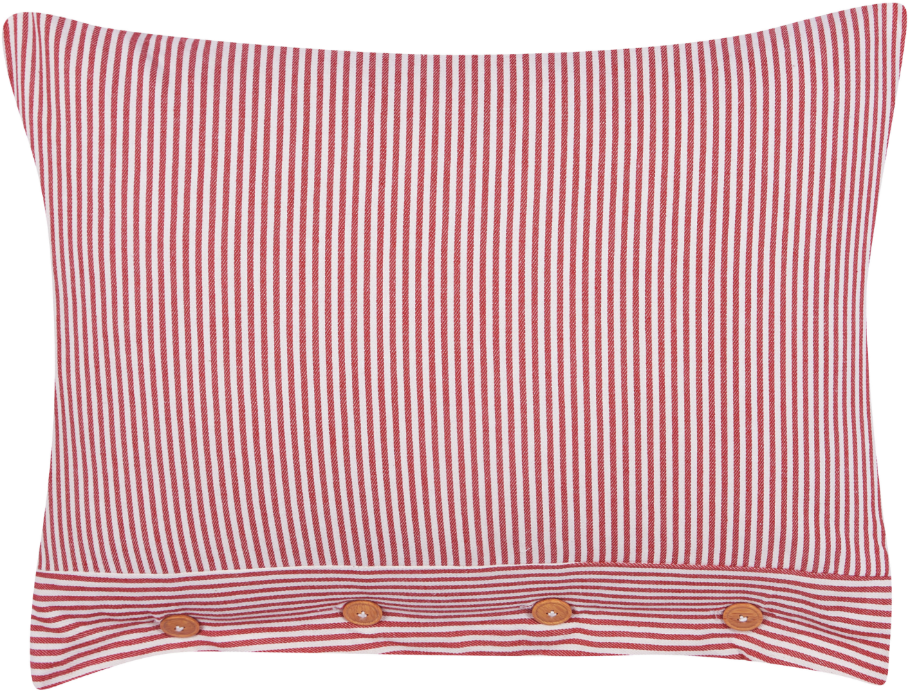 Dekokissen AALITA Baumwolle 40 x 60 cm Streifen Rot Bild 1