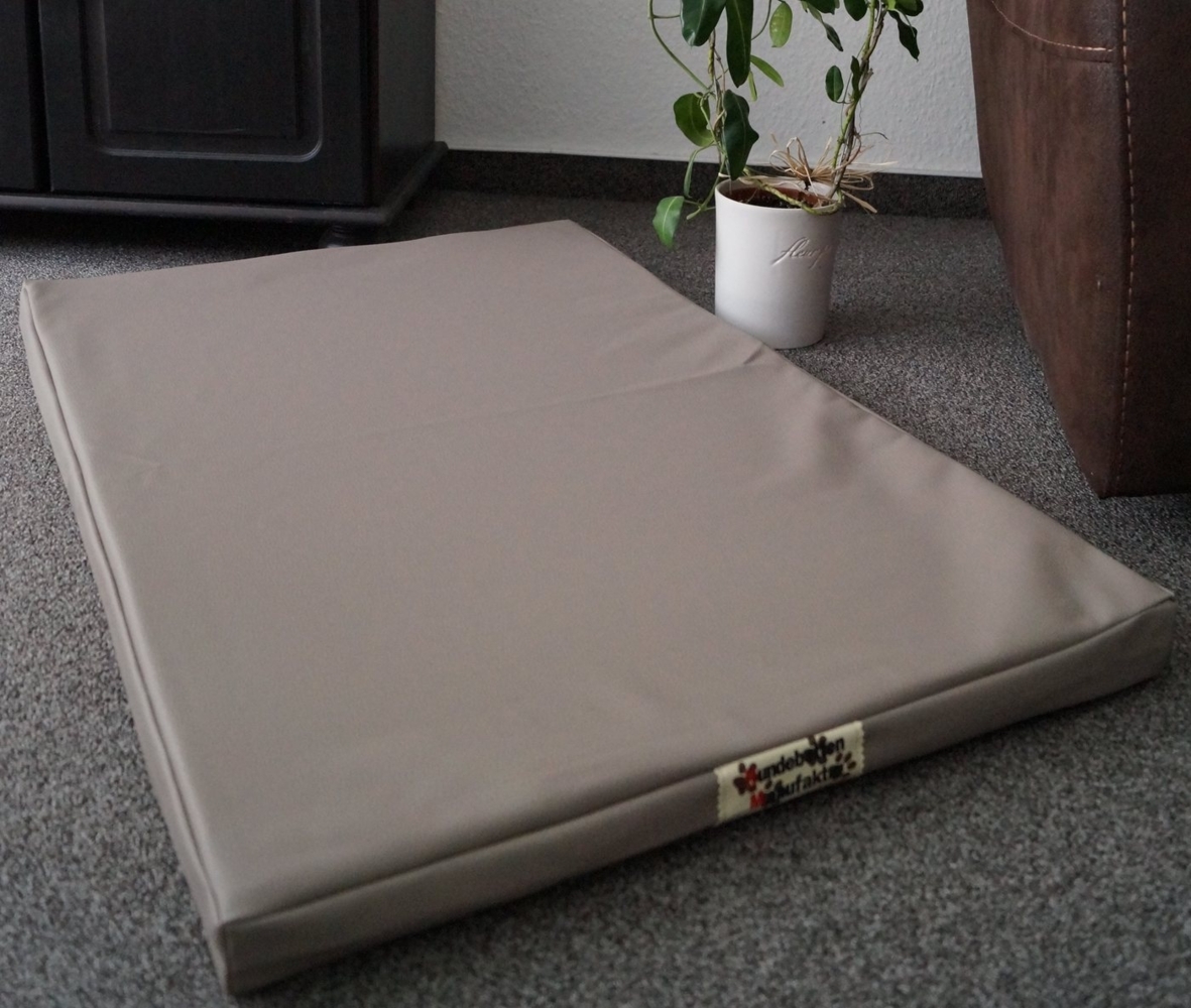 Hundebettenmanufaktur Hundematratze beidseitig Kunstleder Höhe 5 cm Farbe und Größe wählbar Bild 1