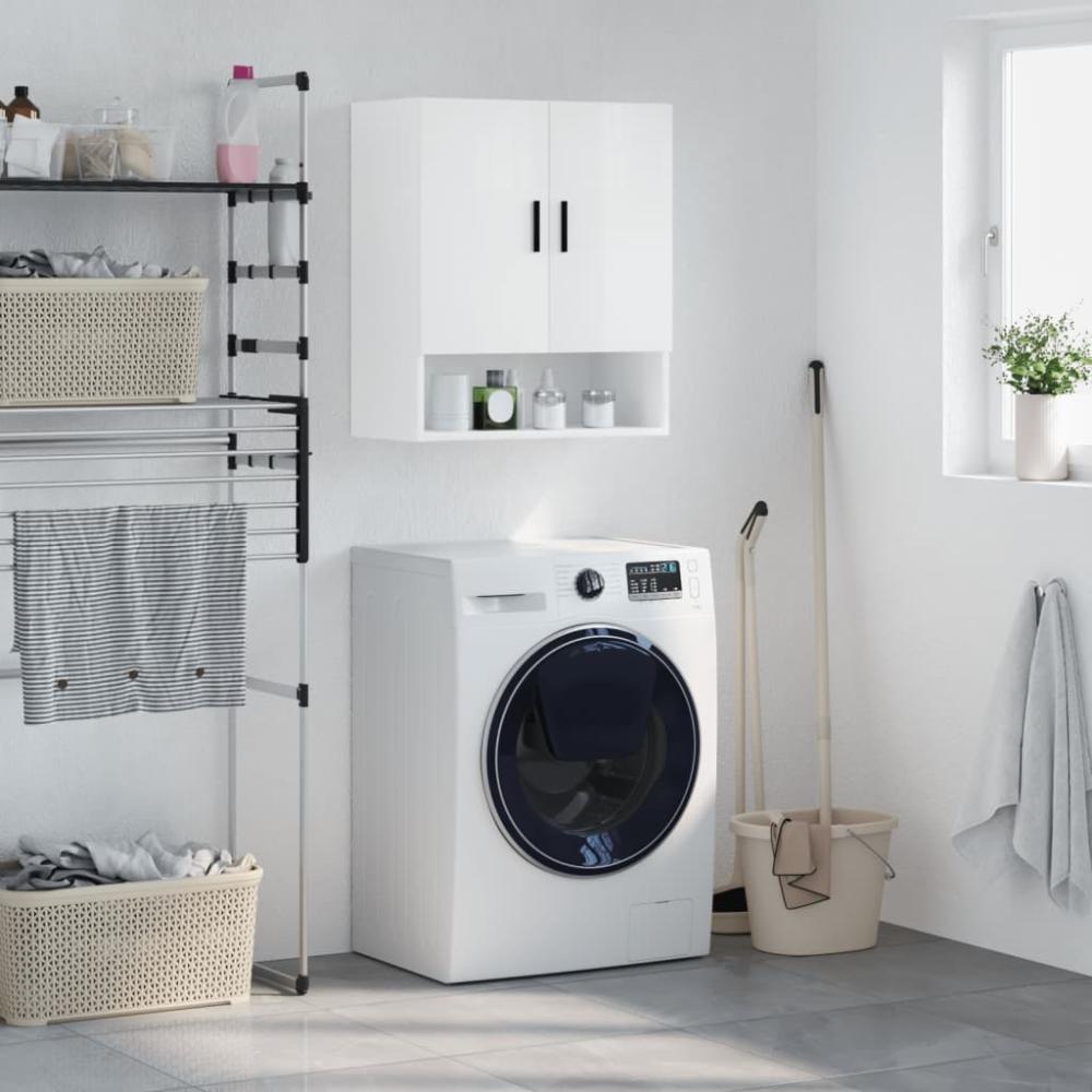 vidaXL Wandschrank Hochglanz-Weiß 60x31x70 cm Holzwerkstoff 829926 Bild 1