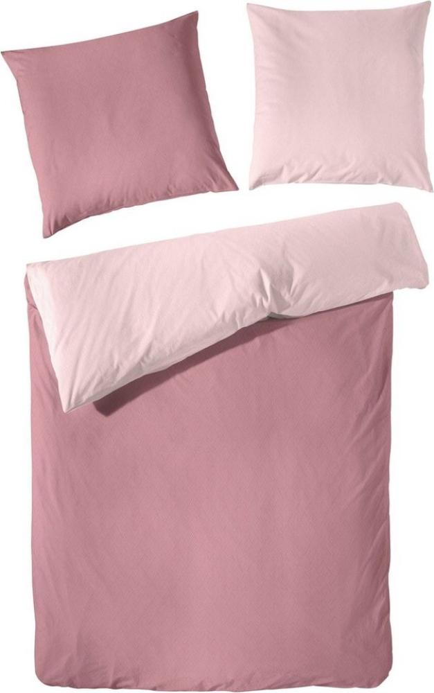 Primera Edelflanell Bettwäsche 135x200 Wende himbeere rosa 174128-444 Bild 1