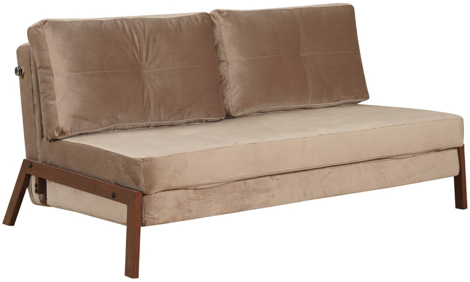 Bronx71 Schlafsofa 2-Sitzer Mikko Samt taupe Bild 1