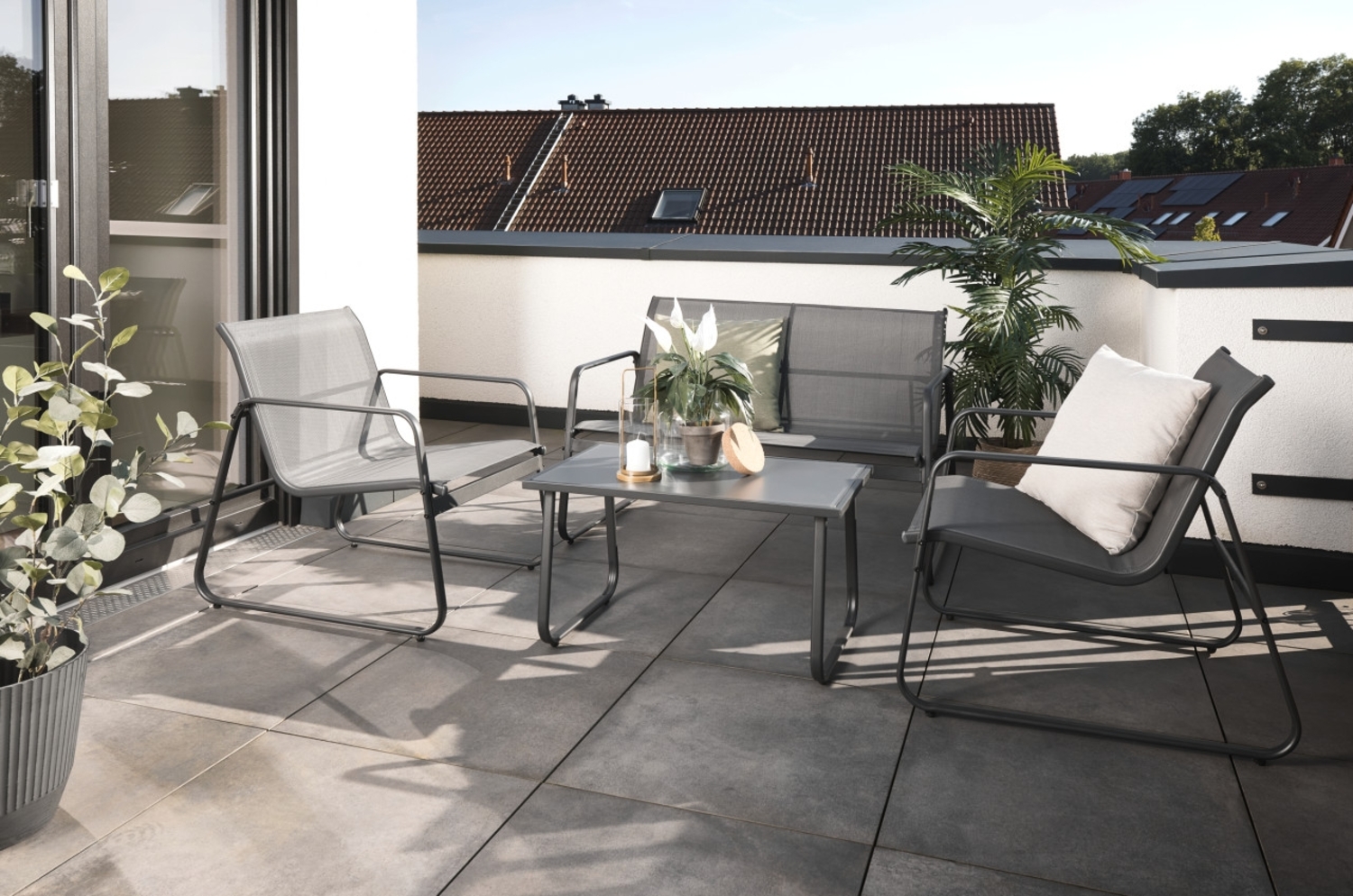 Primaster Gartenmöbel-Set Domaso Stahl Bild 1