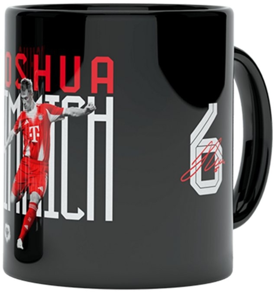 FC Bayern München Tasse FC Bayern München I Tasse Kimmich 0,3 l I Schwarz, Keramik Bild 1