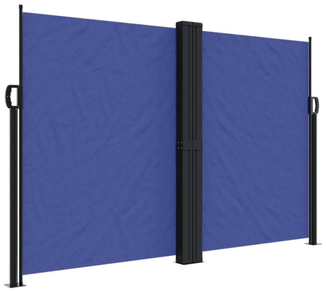 vidaXL Seitenmarkise Ausziehbar Blau 160x1200 cm 4004821 Bild 1