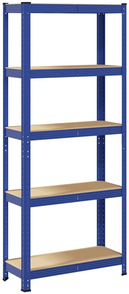 vidaXL Lagerregal mit 5 Böden Blau Stahl & Holzwerkstoff 4016940 Bild 1