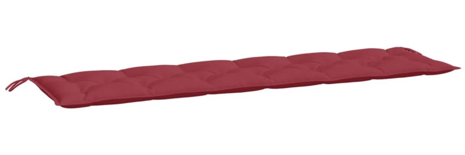 vidaXL Gartenbank-Auflage Weinrot 200x50x7 cm Oxford-Gewebe 361649 Bild 1