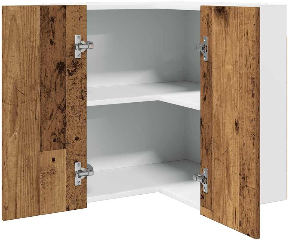 vidaXL Eck-Hängeschrank Altholz-Optik 57x57x60 cm Holzwerkstoff 856122 Bild 1