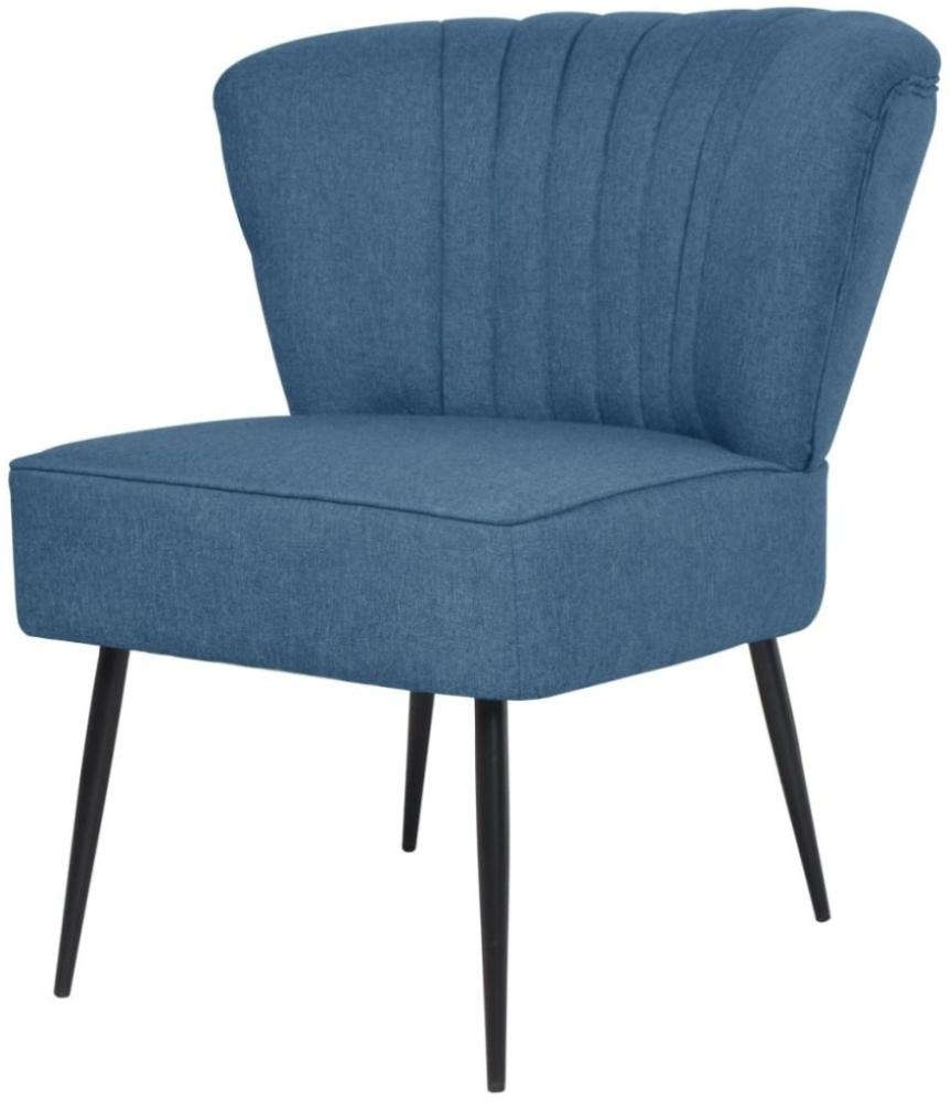 vidaXL Cocktailsessel Blau Stoff 244098 Bild 1