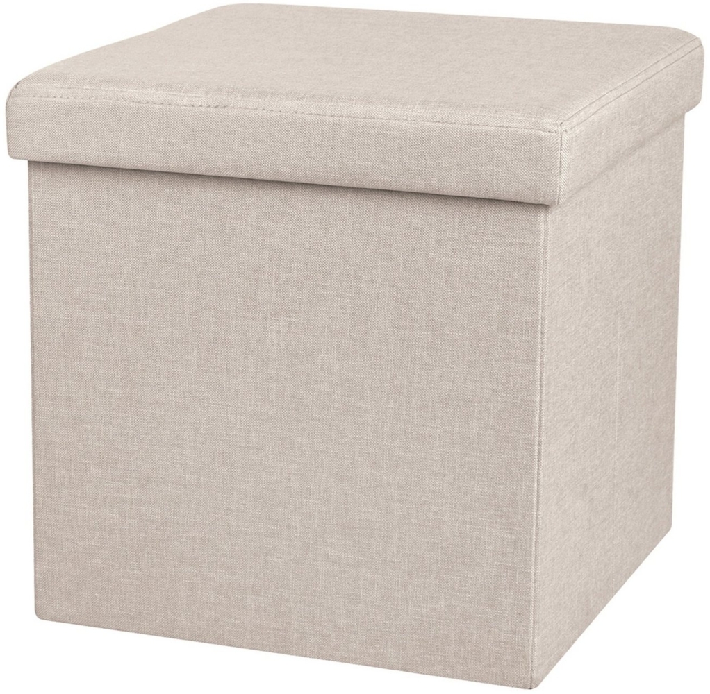 Urban Living Sitzwürfel Sitzhocker Sitzwürfel Aufbewahrungsbox Tissu, mit Stauraumfach hoher Sitzkomfort Bild 1