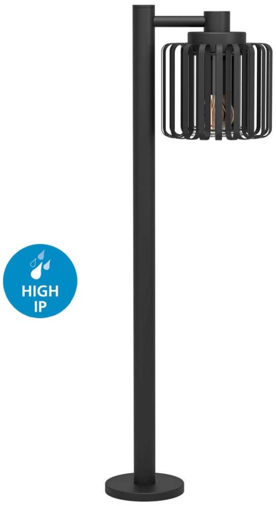 Eglo 900684 Stehleuchte SELINUS Stahl schwarz E27 1X40W IP65 L:29cm B:19cm H:84. 5cm Bild 1