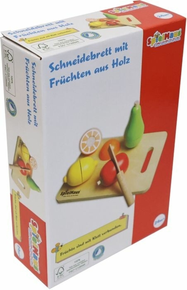 VEDES Großhandel GmbH - Ware SpielMaus Küche Schneidebrett mit Früchten Bild 1