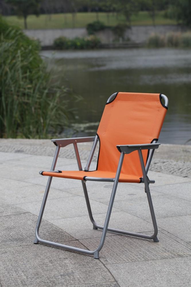 Klappbarer Campingstuhl Gartenstuhl Festivalstuhl Strandstuhl Angelstuhl Orange Bild 1