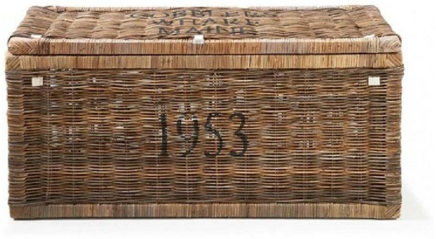 Rivièra Maison Beistelltisch Truhe Cobblers Rustic Rattan (Mittel) Bild 1