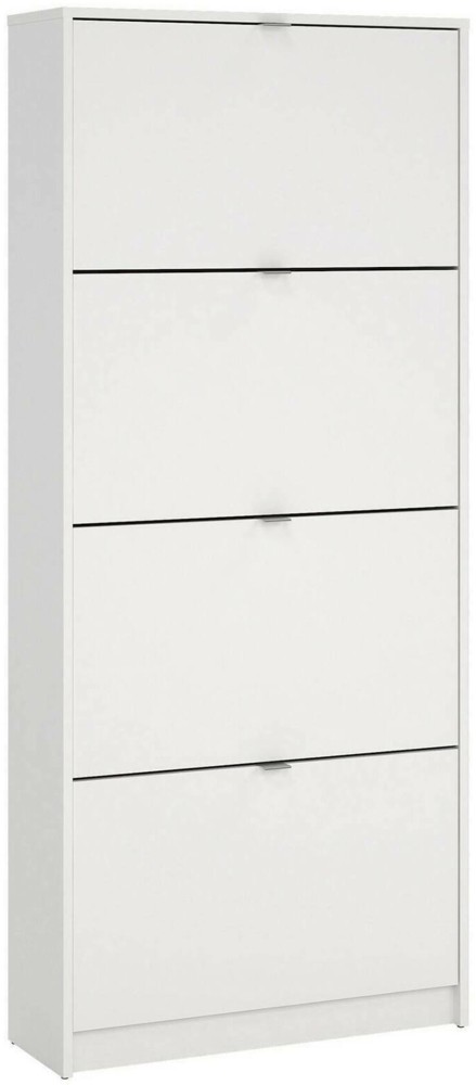 Dmora Schuhschrank Epidoto, Schuhregal, Mehrzweck-Eingangsgarderobe, Möbel für Schuhe, 70x24 h162 cm, Weiß Bild 1