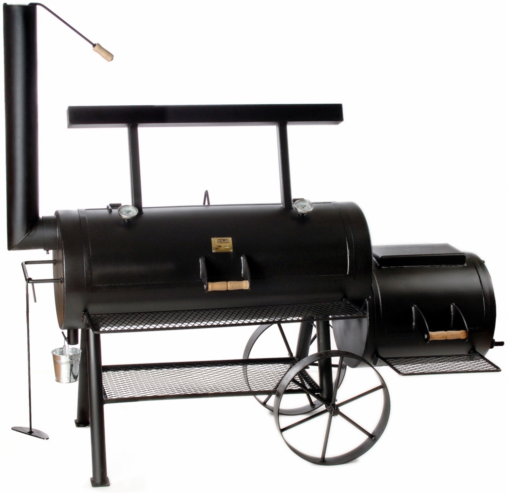 Rumo Barbeque 'JOEs Smoker Championship Longhorn' Holzkohlegrill, Stahl Schwarz, 215 x 95 x 190 cm Bild 1