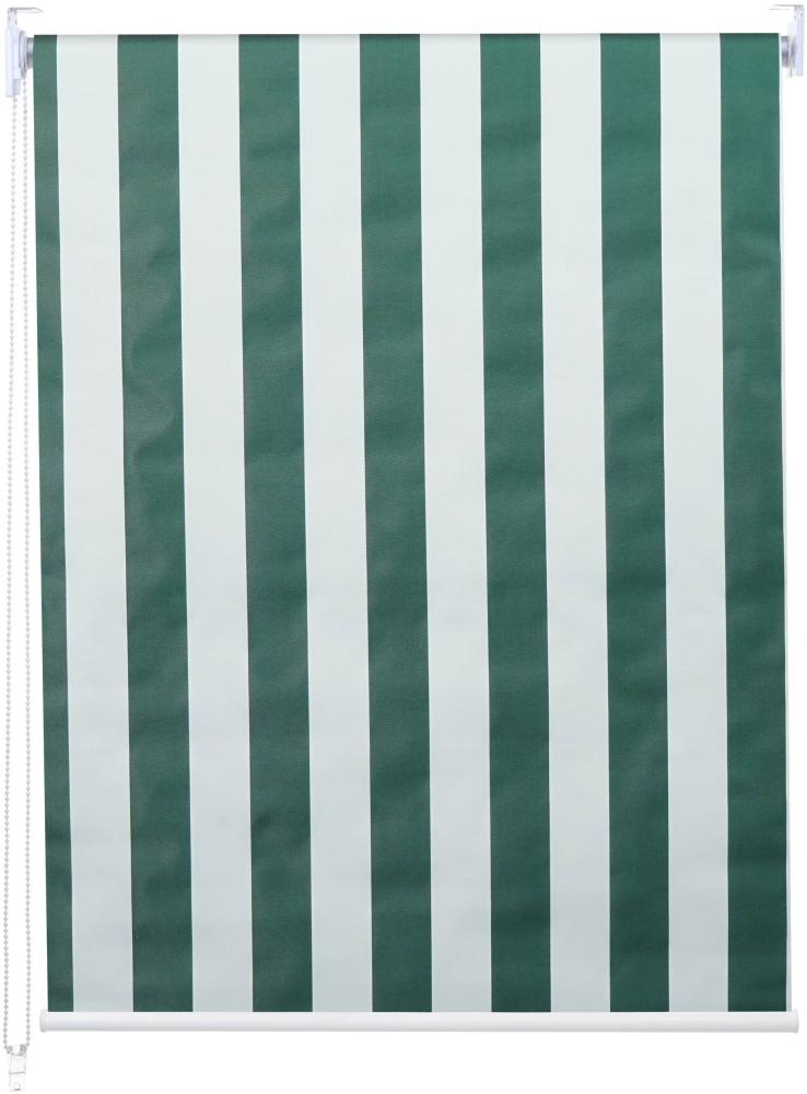 Rollo HWC-D52, Fensterrollo, blickdicht , grün/weiß, 90x230cm Bild 1