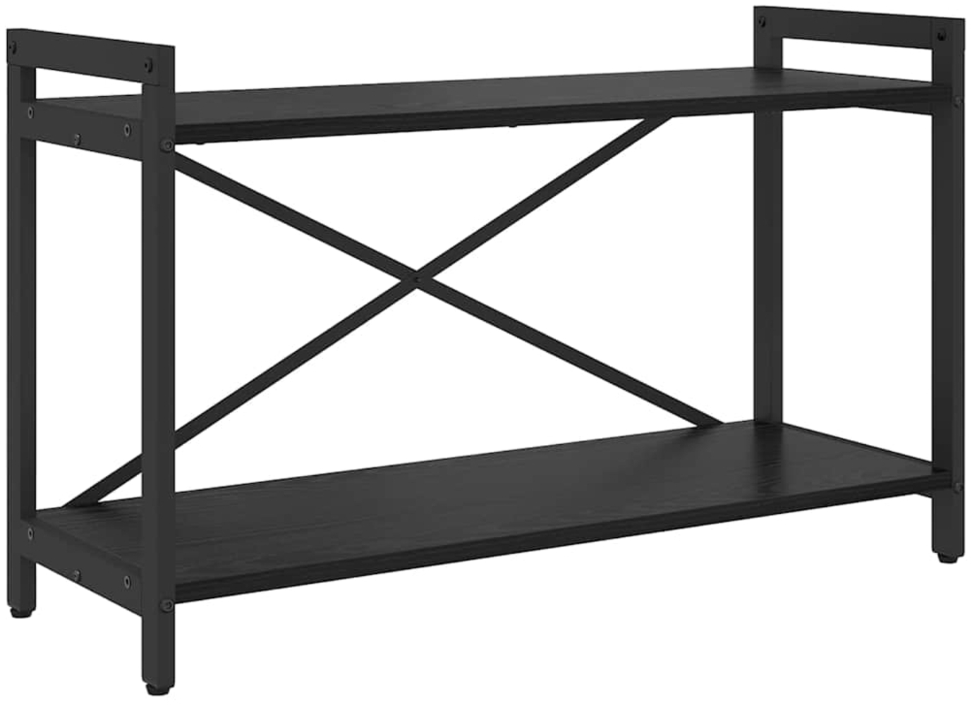 vidaXL Bücherregal Schwarz Eichen-Optik 80 x 30 x 48,5 cm 868431 Bild 1