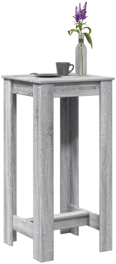 vidaXL Bartisch Grau Sonoma 51x50x103,5 cm Holzwerkstoff 854405 Bild 1