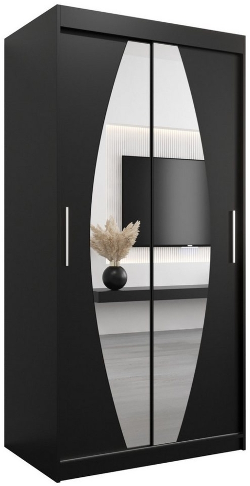 ABIKS MÖBEL Schwebetürenschrank ELYPSE Schlafzimmerschrank - mit Spiegel, Kleiderstange, Regalen Bild 1