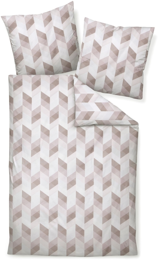 Janine Mako-Satin Bettwäsche 240 x 220 cm + 2 x 80 x 80 3 teilig moments 98111-05-633 mauve Bild 1