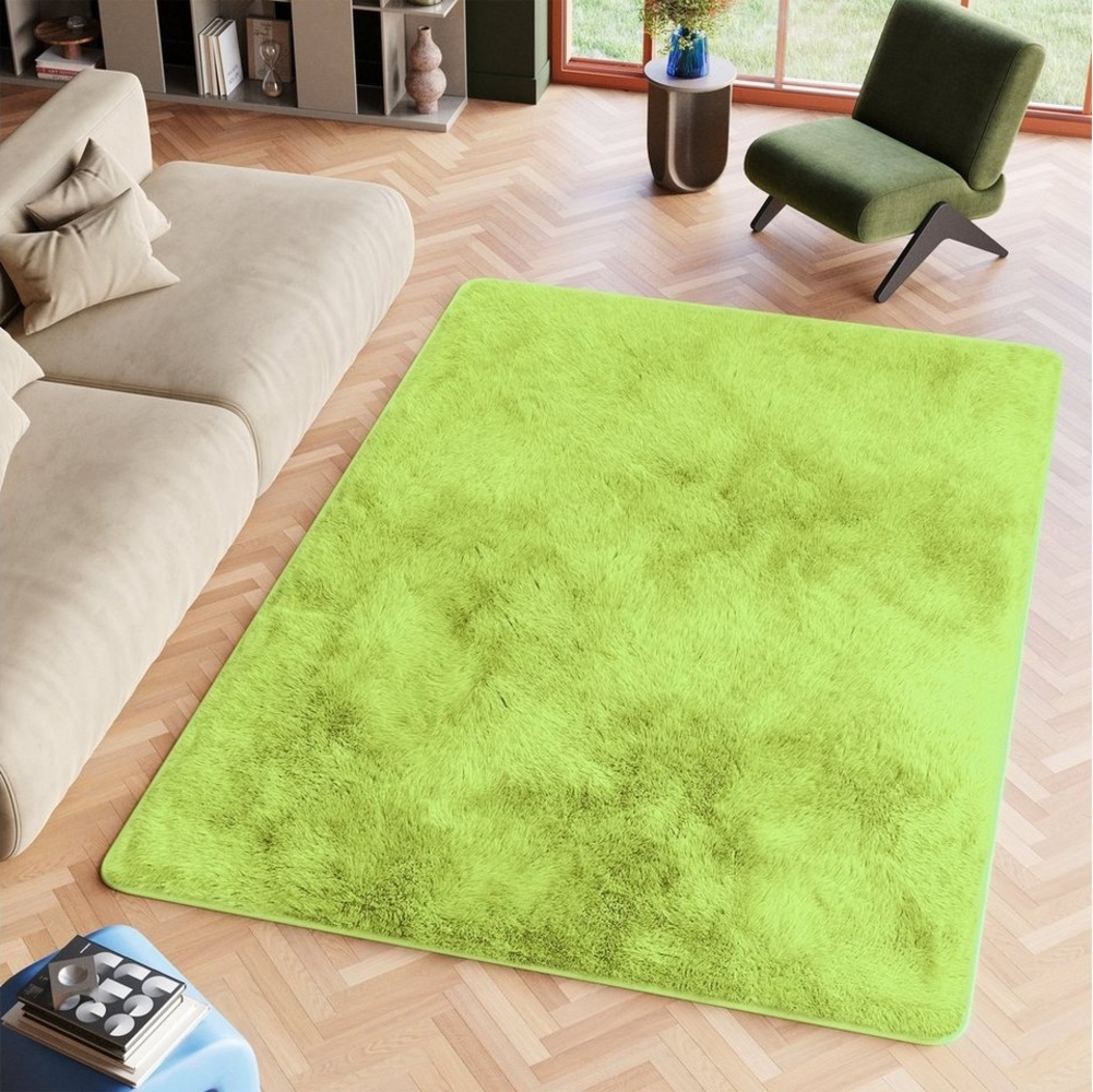 Tapiso Hochflor-Teppich SILK, rechteckig, Höhe: 35 mm, Wohnzimmer, Schlafzimmer, Hochflor Bild 1