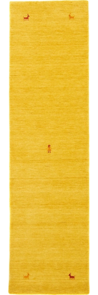 Morgenland Gabbeh Teppich - Indus - Sahara - läufer - 300 x 80 - Gold Bild 1