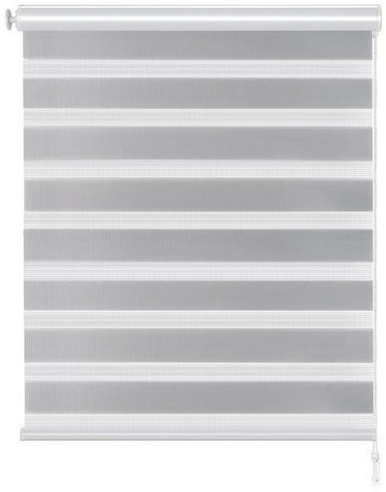 STILVORA Gardine Doppelrollo Jalousie Faltrollo Fensterrollo,Kettenzugrollo,ohne Bohren Bild 1