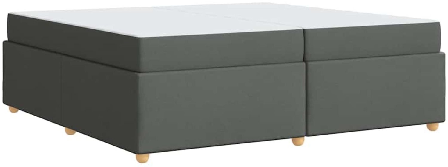 vidaXL Bettrahmen mit Matratze Dunkelgrau 200 x 200 cm Stoff 3399378 Bild 1