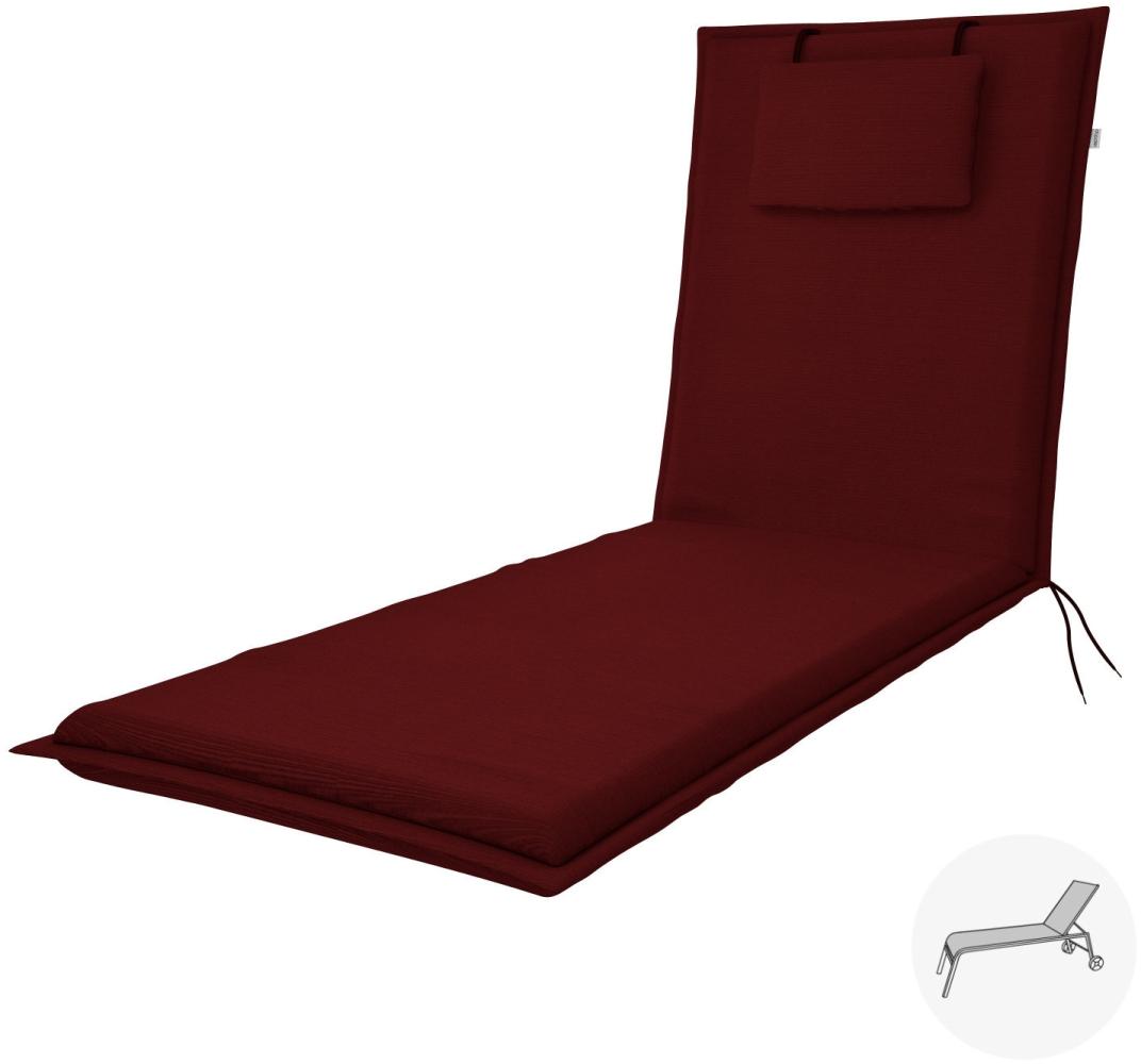 Doppler Sitzauflage "Elegant" Sun, bordeaux, für Rollliege (195 x 60 x 6 cm) Bild 1