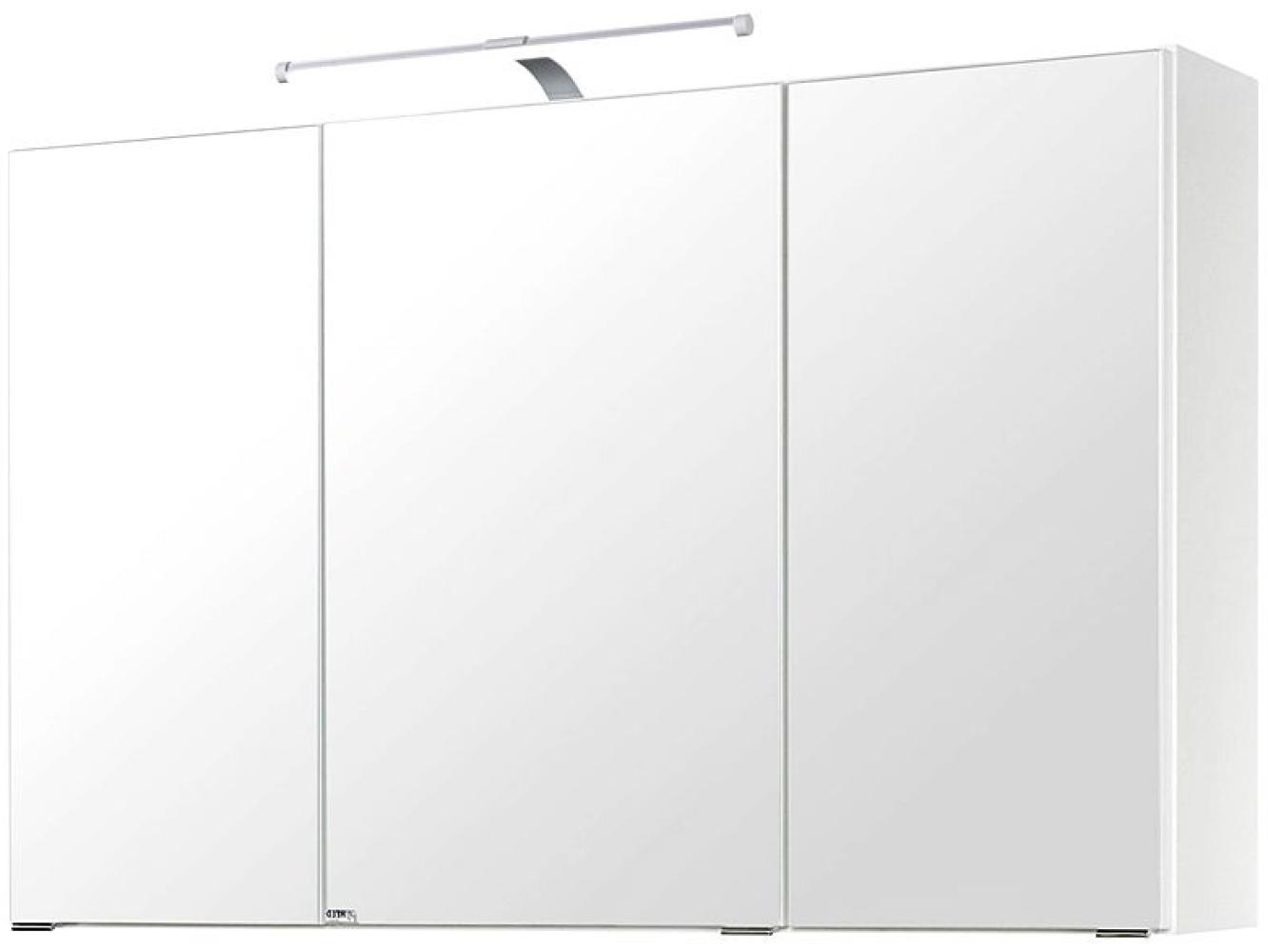 Spiegelschrank 100cm weiß PADUA-03 LED-Aufbauleuchte, B/H/T ca. 100/64/20 cm Bild 1