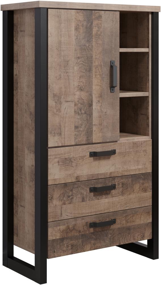 Highboard Emile in Eiche Tabak 87 x 155 cm Bild 1