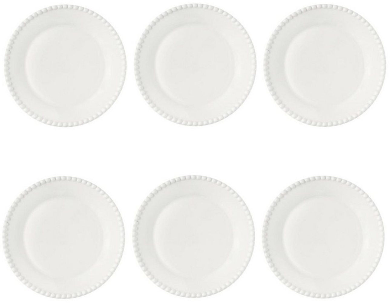 EasyLife Kuchenteller Tiffany, Spülmaschinengeeignet, Weiß, Motiv: Punkte Bild 1