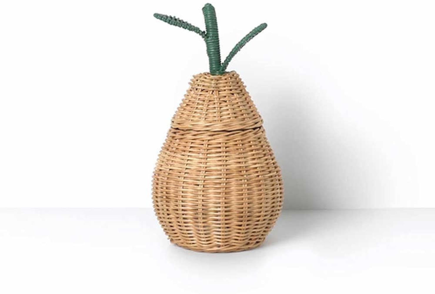 Ferm Living 'Birne' Aufbewahrungskorb Rattan klein Bild 1