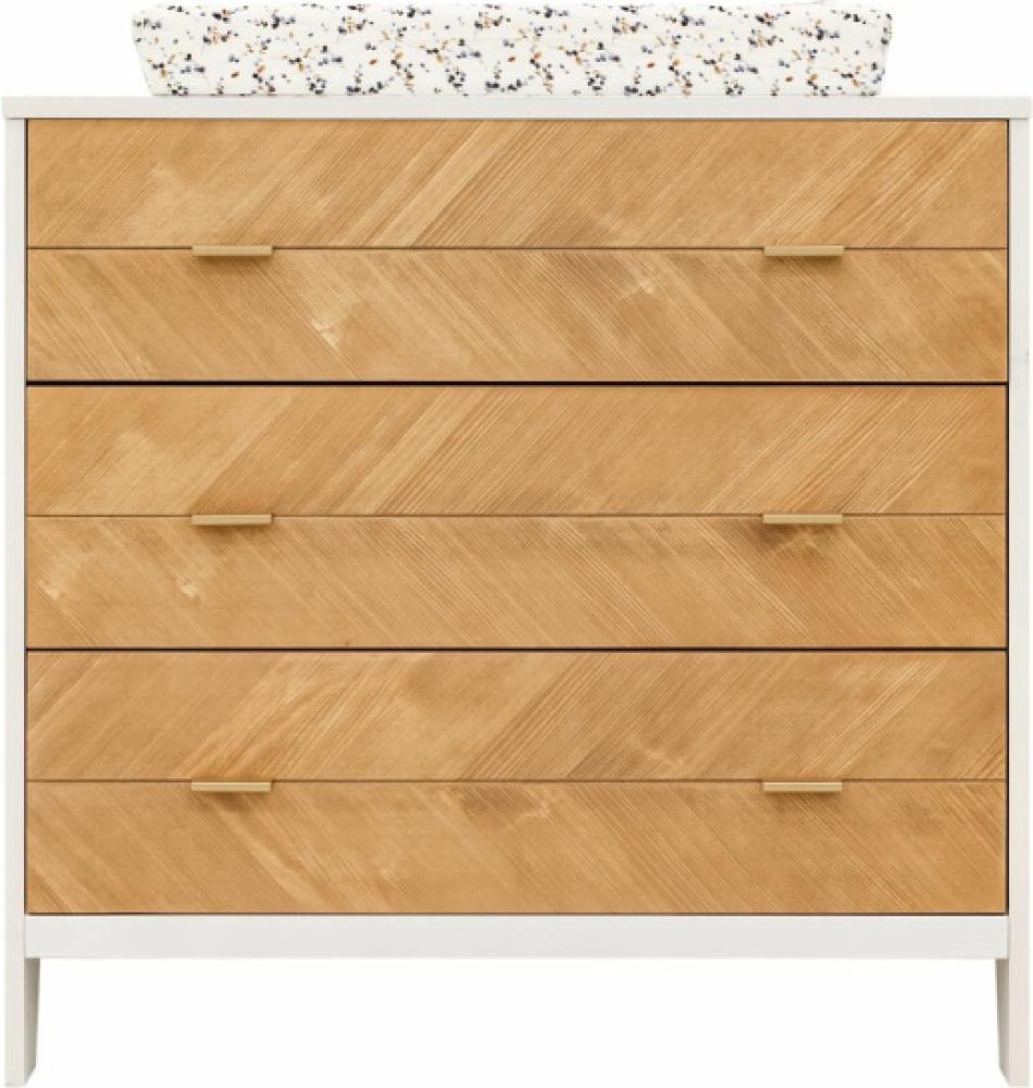 Bopita Isa Kommode mit 3 Schubladen, 55 x 95 x 92 cm, Weiß Bild 1