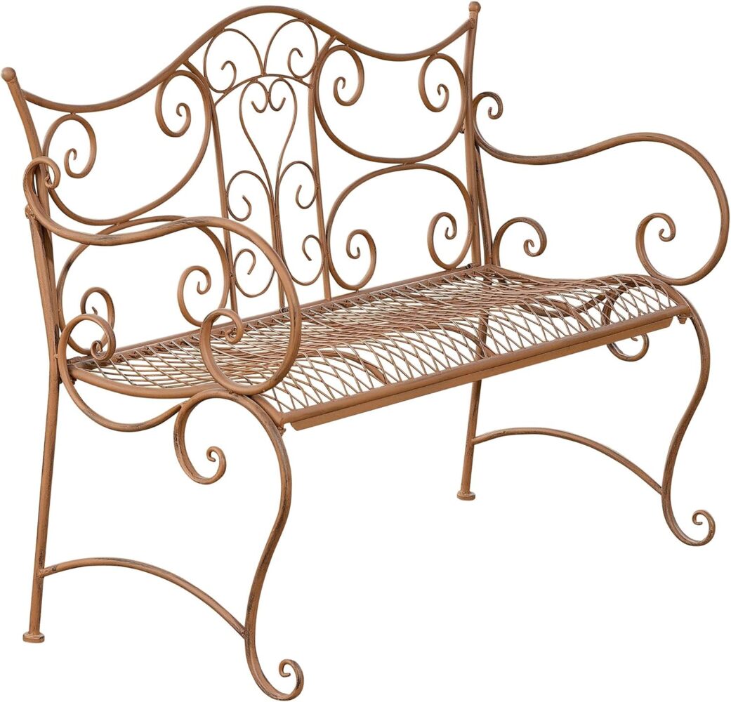 CLP 'Tara' Gartenbank, Metall Antik braun, 89 x 47 x 113 cm Bild 1