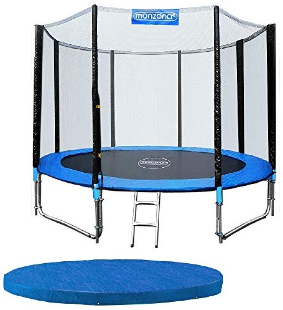 Monzana Trampolin Komplettset Ø 305cm inkl. Sicherheitsnetz, Leiter, Randabdeckung & Zubehör Kindertrampolin Gartentrampolin Bild 1