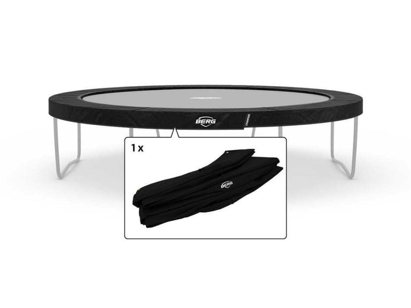 BERG Ersatzteil Schutzrand 380 cm rund schwarz - Champion Regular Federabdeckung für Trampolin Bild 1