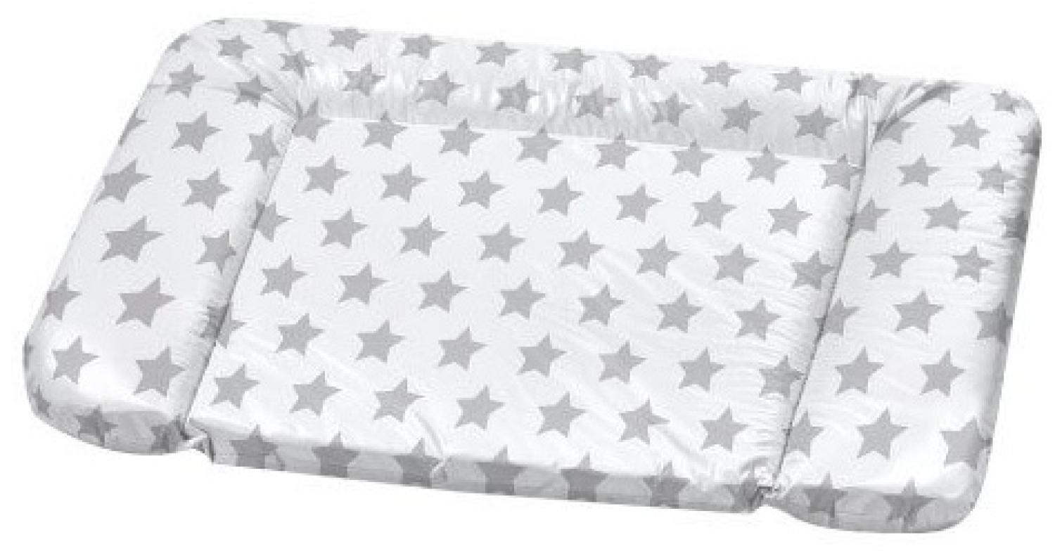 ALVI Wickelauflage Kuschel Stars silber 75x85 cm Bild 1