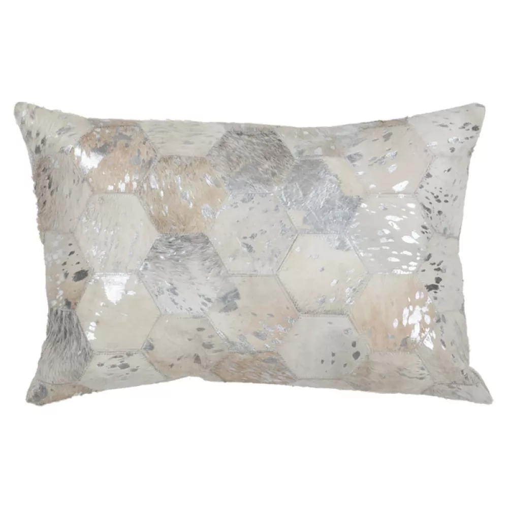 Kayoom Kissen Spark Pillow 210 Grau / Silber 40cm x 60cm Bild 1